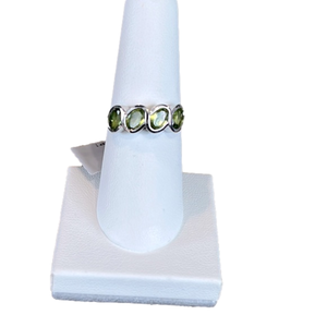 Sterling Silver Ring with Peridot